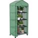 Serre de balcon Green 4 étagères, 69 x 50 x 165 cm (L x l x H), acier revêtu époxy, housse amovible en HDPE, vert