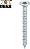 HECO TOPIX-Plus Spaanplaatschroef 5x30mm Verzinkt Platkop Pozidriv PZD 2 (500 stuks)