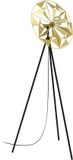 EGLO Castanuelo Vloerlamp - E27 - 152 cm - Zwart|Goud