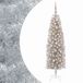vidaXL Smalle Kunstkerstboom met Kerstbal 180 cm 300 LED's Warmwit
