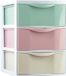 Plasticforte Ladeblokje/bureau organizer met 3 lades - gekleurd