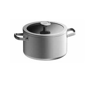 BergHOFF Leo Graphite Kookpan met deksel - 6 l - Roestvrijstaal - 24 cm