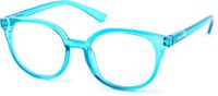 Vista Bonita Leesbril NOVA – Sterkte +4.00 – Kleur Maliblue – Met blauwlichtfilter – Trendy unisex montuur – Inclusief briletui en doekje