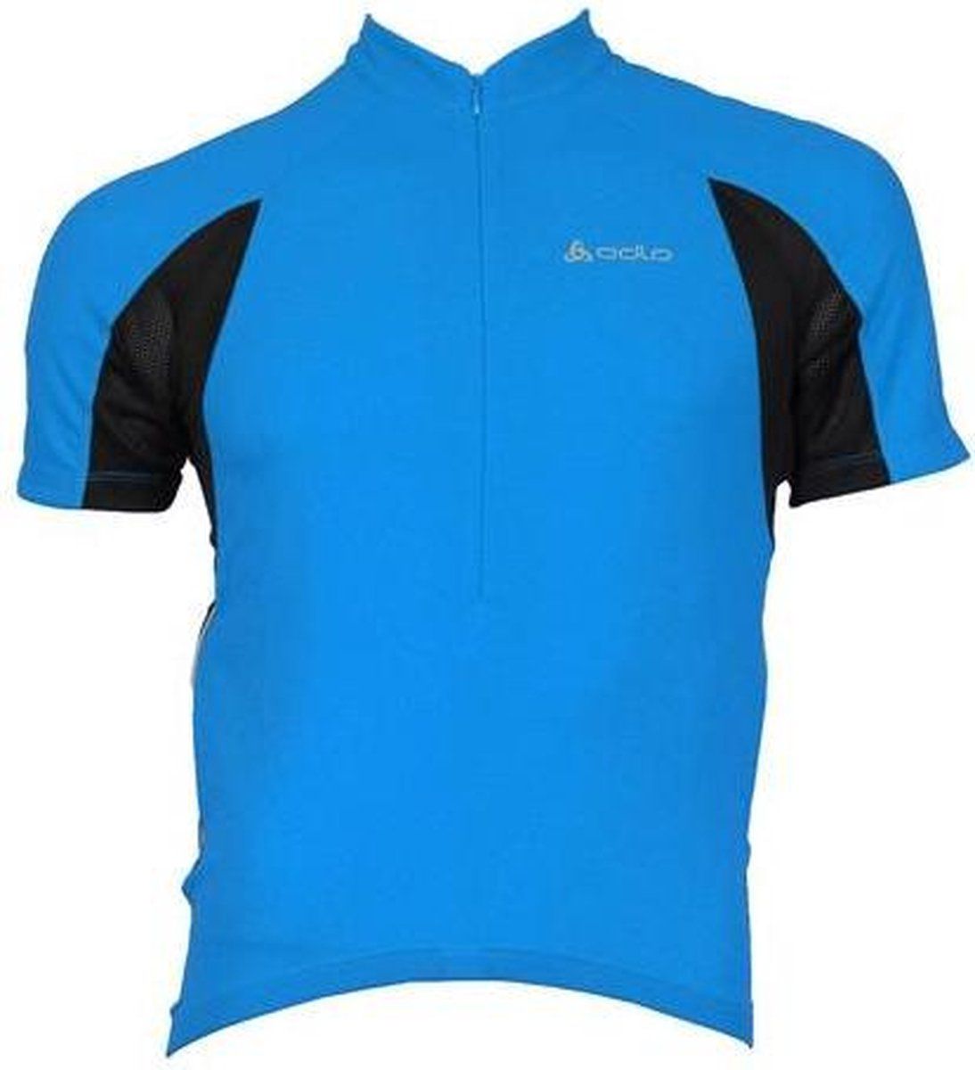 ODLO Stand-up Collar S/S 1/2Z - Maat S - Blauw en Zwart - EAN: 7613014672175