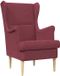 vidaXL Fauteuil Rouge vin Tissu