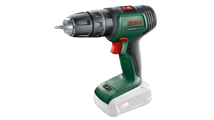 Bosch UniversalImpact 18V Klopboorschroevendraaier - Zwart/Groen/Rood - 1450 RPM - Zonder Accu & Lader
