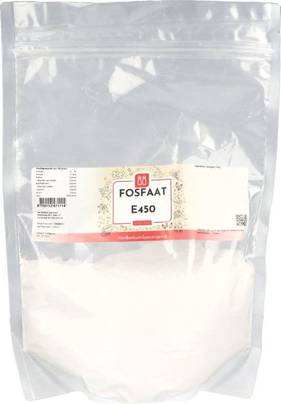 Van Beekum Specerijen Fosfaat E450 - 1 kilo