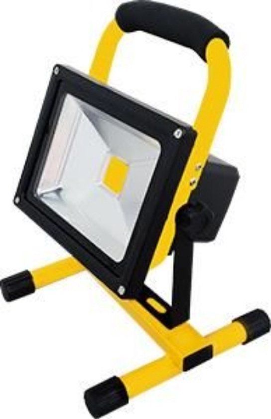 Avide - Accu LED Bouwlamp - Draagbaar - 20W - 4000K - Koel Wit - 1000lm