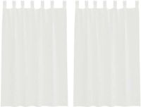 vidaXL Gordijnen voile met lussen 2 st 140x175 cm wit