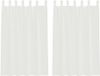 vidaXL Gordijnen voile met lussen 2 st 140x175 cm wit