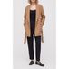 Michael Kors Manteau croisé en mélange de laine Camel Foncé Taille : S