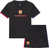 FC Barcelona Voetbaltenue - Maat 128 - Voetbaltenue Kinderen - Jongens & Meisjes - Shirt en Broekje - 100% Polyester