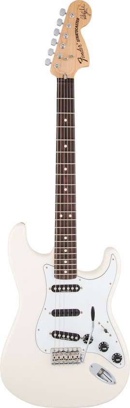 Fender Ritchie Blackmore Stratocaster Olympic White Scalloped RW