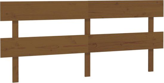 VidaXL Hoofdbord Grenenhout Bruin 204x3x81 cm