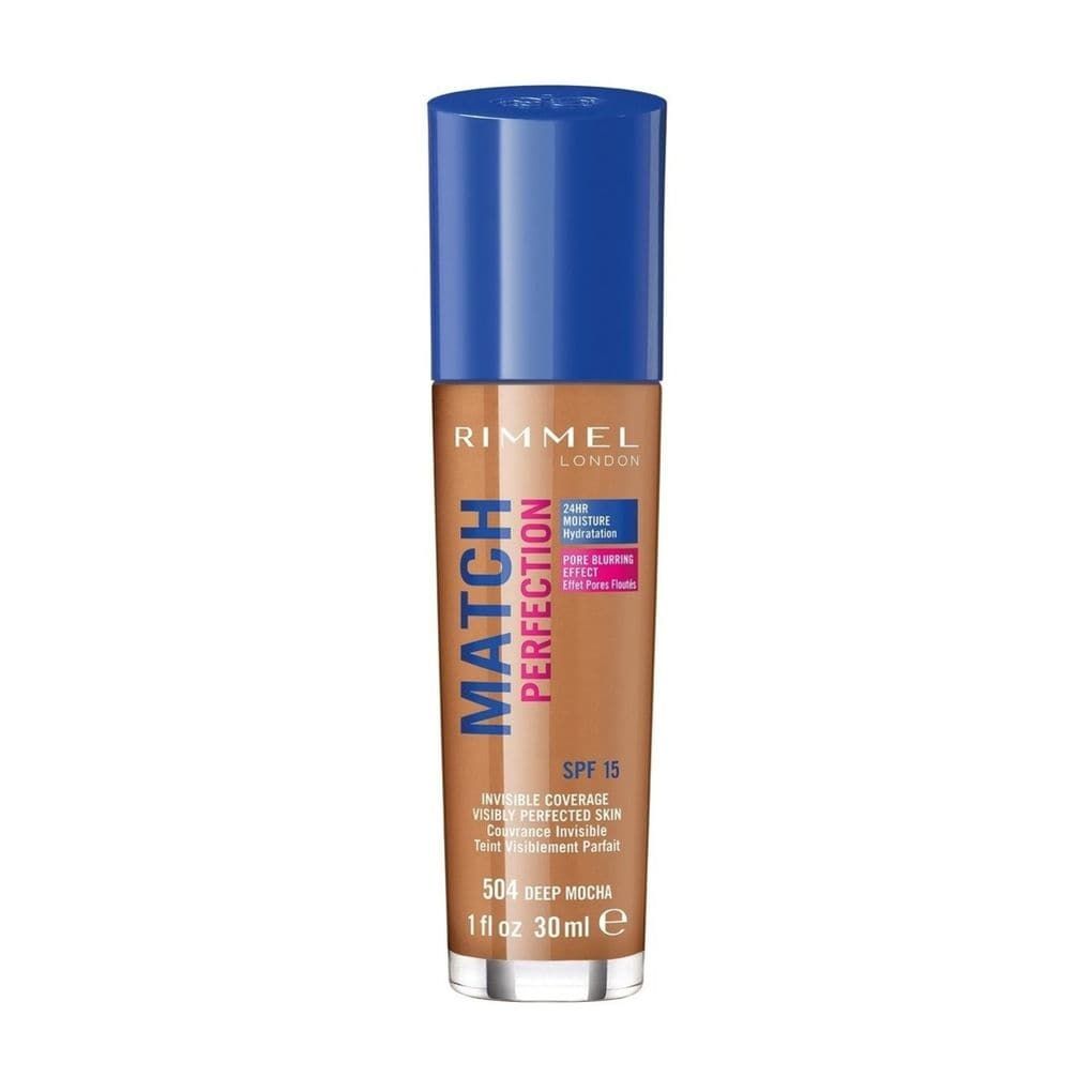Rimmel London Match Perfection 504 Deep Mocha Foundation