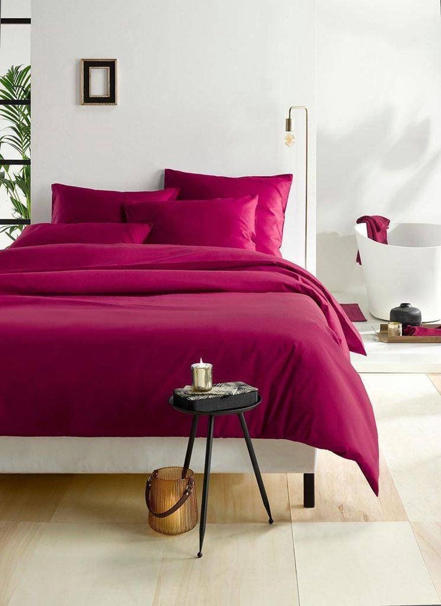 De Witte Lietaer Dekbedovertrek Olivia 260x240 Cm Katoen Bordeaux - Rood