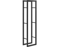 [en.casa] H.T. Trade Service GmbH & Co. KG Brandhout rek houtopslag Täby 40x25x150 cm zwart
