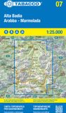 Alta Tabacco Alta Badia - Arabba Marmolada (blad 07) 1:25.000