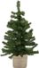 Decoris Edelman Bv Kunst kerstboom/kunstboom groen 60 cm met naturel jute pot