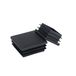 Lumeiy Pak van 20 buispluggen 20 x 20 mm, lamellaire pluggen kunststof zwarte buispluggen voor buisafdekkingen