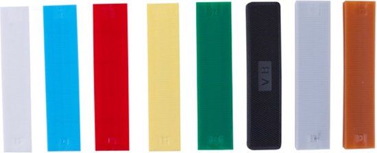 Den Braven Wig kunststof beglazingsblokjes 26x4x100mm (1000x) geel