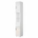 Vicco Irma meuble de salle de bain – 30 x 192 cm blanc laqué brillant