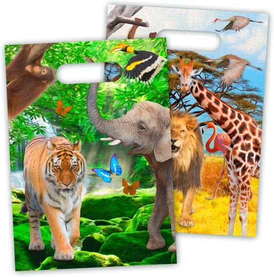 Folat Safari Party Uitdeelzakjes - 8 stuks