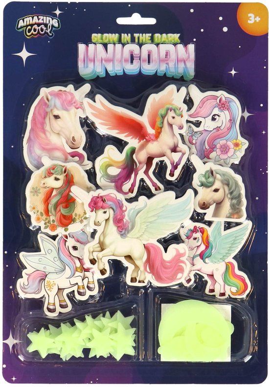 Top1Toys AMAZING CO Unicorn Glow in the Dark Set - Kinderen - Multi-Kleur