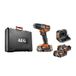 AEG - Slagboormachine 18 V PRO18 V Subcompact Brushless - 65 Nm - metalen boorhouder 13 mm - compact bouwgereedschap - 2 batterijen 2 Ah en oplader - BSB18SBL2-202C