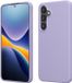 kwmobile hoesje geschikt voor Samsung Galaxy S25 FE - Hoesje met siliconen coating - Smartphone case in lavendel