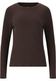 Athlecia Dames-T-shirt met lange mouwen Lankae donkerbruin