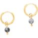 Sloya Serena Boucles d'oreilles créoles en pierres Tourmaline femme