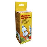 Lucky Reptile Compact UV Sun - 20 W energiezuinige lamp voor E27-fittingen - Daglichtlamp met UVA- en UVB-straling - UV-lamp met zonachtig biolichtspectrum - Verlichting voor vogels & reptielen