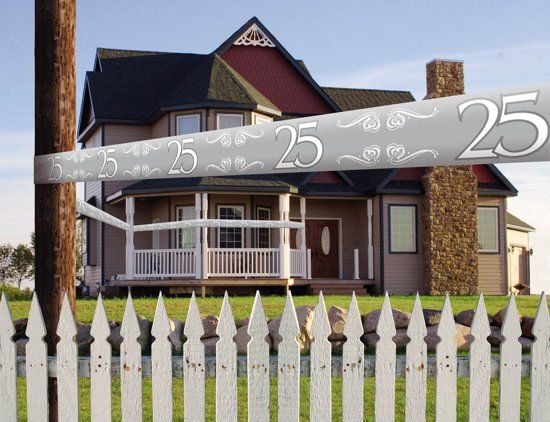 Folat 25 Jaar Zilver Afzetlint - 15 meter