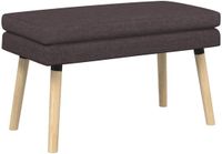 vidaXL Dubbel-laags bank Donkerbruin 80 x 40 x 47 cm Stof