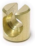 Bofix Kies met verticale sleuf (25 stuks) - Messing, Goud