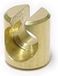 Bofix Kies met verticale sleuf (25 stuks) - Messing, Goud