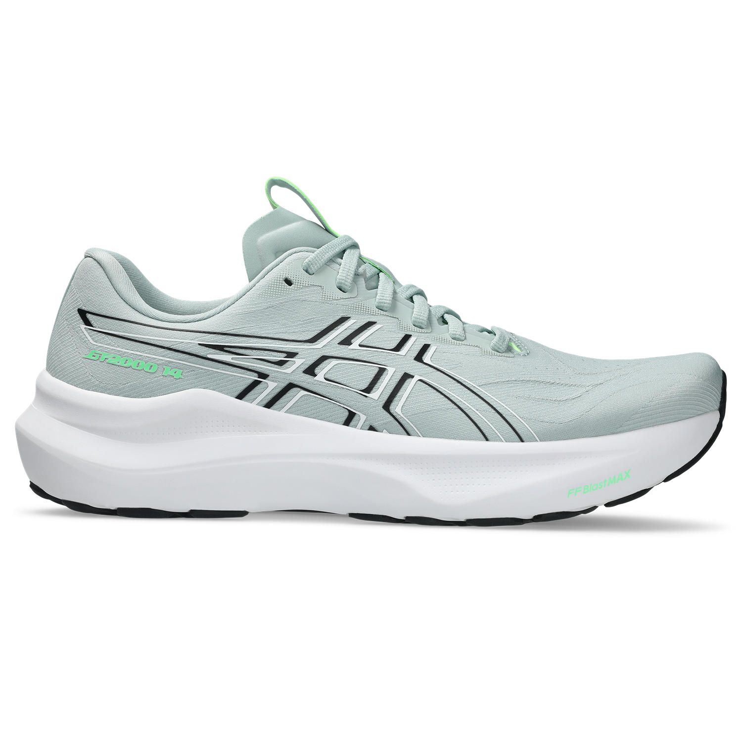 ASICS GT-2000 14 Stabiliteitsschoen Heren-groen, zwart, Maat 44