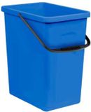 BranQ Poubelle - Bac de recyclage - Seau de rangement 10L - Bleu