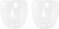 Item International Koffieglazen - 2 stuks - 250 ml - Dubbelwandig - Transparant