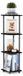 Furinno Compact hoek-multifunctioneel rek met 4 niveaus, zwart/grijs, 29,46 x 29,46 x 110,49 cm