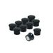 first4magnets™ Kleine zwarte high-power memo board magneet kantoor & koelkast (17,5 mm diameter x 12,3 mm hoog) (5 verpakkingen van 10), metaal, zilver, 25 x 10 x 3 cm, 5 stuks