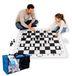 Jeu d'échecs d'extérieur, 32 pièces, 158x158 cm, surface mate, sac inclus