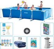 Intex Rechthoekig Frame Zwembad - 450 x 220 x 84 cm - Blauw