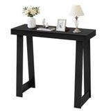 VEVOR Consoletafel, Bijzettafel Achter de Bank (91,5x30,5x81CM / LxBxH), Rechthoekige Bijzettafel van Meerlaags Plaatmateriaal voor Hal, Slaapkamer, Woonkamer, Entree, Moderne Zwarte Haltafel