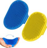Hondenborstel JAXY Honden Borstel - Katten Borstel - Haarverwijderaar voor Huisdieren - Blauw + Geel