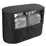 BougeRV RV aanhangwagen propaan tank cover, zichtbaar voor ventiel, geschikt voor dubbele 20 lb tanks, waterdichte 600D Oxford vervangende hoezen voor RV/trailer/camper, RV onderdelen RV accessoires
