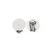 Rayher 2228221 Clip, 19 mm ø, SB-Btl 2 stuks, platina