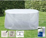 Boni-Shop® Transparante beschermhoes voor tuintafel 143x93x83 cm