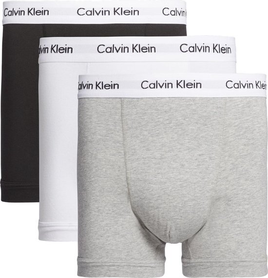 Calvin Klein Boxershort 3-pack - Grijs/Zwart/Wit - M